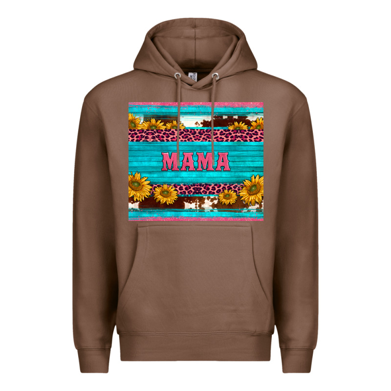 Cowhide Leopard Sunflowers Mama Premium Hoodie by BarkalooDesign | Teevron