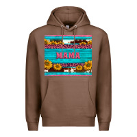 Chestnut cowhide leopard sunflowers mama Premium Hoodie - BarkalooDesign