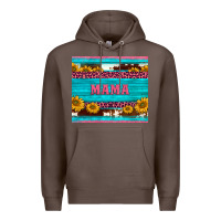 Coffee cowhide leopard sunflowers mama Premium Hoodie - BarkalooDesign