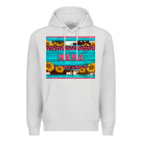 Dove Grey cowhide leopard sunflowers mama Premium Hoodie - BarkalooDesign
