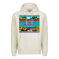 Oatmeal Heather cowhide leopard sunflowers mama Premium Hoodie - BarkalooDesign
