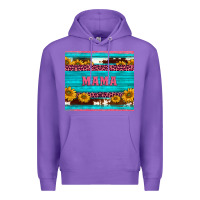 Purple cowhide leopard sunflowers mama Premium Hoodie - BarkalooDesign