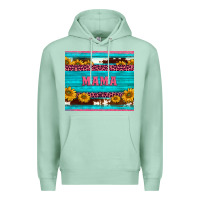 Seafoam cowhide leopard sunflowers mama Premium Hoodie - BarkalooDesign