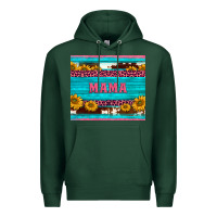 Sports Green cowhide leopard sunflowers mama Premium Hoodie - BarkalooDesign