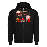 Black somebody's loud mouth baseball mama Zipper Hoodie - Zillion Design Studio