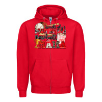 Red somebody's loud mouth baseball mama Zipper Hoodie - Zillion Design Studio