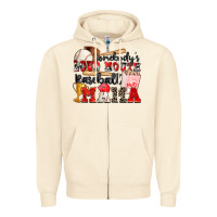 Sandshell somebody's loud mouth baseball mama Zipper Hoodie - Zillion Design Studio