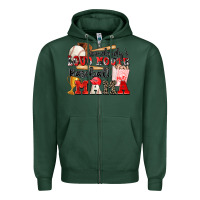 Sports Green somebody's loud mouth baseball mama Zipper Hoodie - Zillion Design Studio
