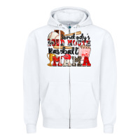 White somebody's loud mouth baseball mama Zipper Hoodie - Zillion Design Studio