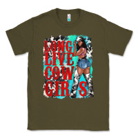 Army Green long live cowgirls Classic Tee - texasbilliewilder