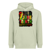 Juneteenth Fist Free Ish Since 1865 With Background Heavyweight Hoodie | Teevron