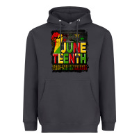 Smoke juneteenth fist free ish since 1865 with background Heavyweight Hoodie - HRA Design Shop