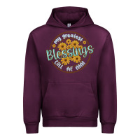 Mauve Wine my greatest blessing call me nana Urban Hoodie - MaliasSmallBusiness