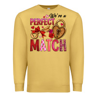 Antique Gold we're a perfect match Premium Sweatshirt - OliviaCreatesArt