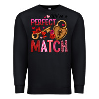 Black we're a perfect match Premium Sweatshirt - OliviaCreatesArt