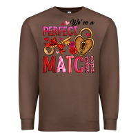 Chestnut we're a perfect match Premium Sweatshirt - OliviaCreatesArt