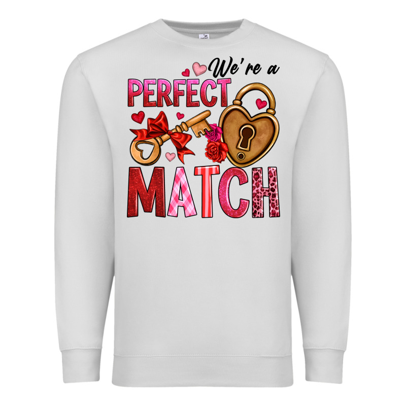 We're A Perfect Match Premium Sweatshirt by OliviaCreatesArt | Teevron