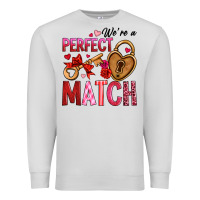 Dove Grey we're a perfect match Premium Sweatshirt - OliviaCreatesArt