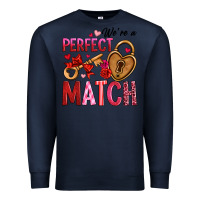 Navy we're a perfect match Premium Sweatshirt - OliviaCreatesArt