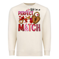 Sandshell we're a perfect match Premium Sweatshirt - OliviaCreatesArt