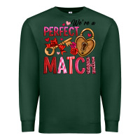 Sports Green we're a perfect match Premium Sweatshirt - OliviaCreatesArt
