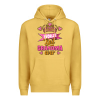 Antique Gold world's best grandma ever Premium Hoodie - Jasminsmagicworld