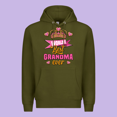 World's Best Grandma Ever Premium Hoodie Designed By Jasminsmagicworld