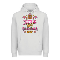 Dove Grey world's best grandma ever Premium Hoodie - Jasminsmagicworld
