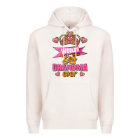 Pale Pink world's best grandma ever Premium Hoodie - Jasminsmagicworld