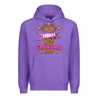 Purple world's best grandma ever Premium Hoodie - Jasminsmagicworld
