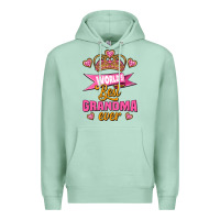 Seafoam world's best grandma ever Premium Hoodie - Jasminsmagicworld