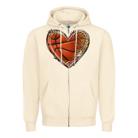 Sandshell basketball heart Zipper Hoodie - texasbilliewilder