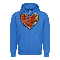 True Royal basketball heart Zipper Hoodie - texasbilliewilder