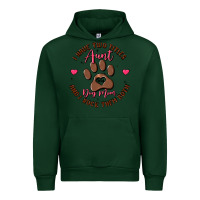 Forest Green i have two titles aunt and dog mom Urban Hoodie - MaliasSmallBusiness