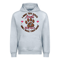 Heather Grey i have two titles aunt and dog mom Urban Hoodie - MaliasSmallBusiness