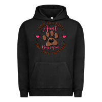 Pigment Black i have two titles aunt and dog mom Urban Hoodie - MaliasSmallBusiness