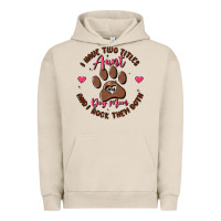 Pigment French Oak i have two titles aunt and dog mom Urban Hoodie - MaliasSmallBusiness