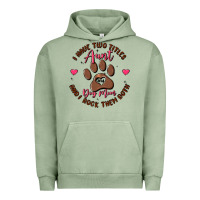 Pigment Oil Green i have two titles aunt and dog mom Urban Hoodie - MaliasSmallBusiness
