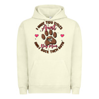 Pigment Pistachio i have two titles aunt and dog mom Urban Hoodie - MaliasSmallBusiness