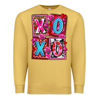 Antique Gold xoxo with roses and candies olivia Premium Sweatshirt - OliviaCreatesArt