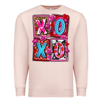 Pale Pink xoxo with roses and candies olivia Premium Sweatshirt - OliviaCreatesArt