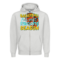 Dove Grey basketball is my favorite season Zipper Hoodie - texasbilliewilder