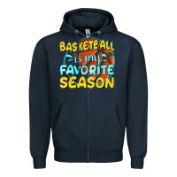Navy basketball is my favorite season Zipper Hoodie - texasbilliewilder