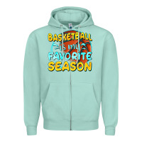 Seafoam basketball is my favorite season Zipper Hoodie - texasbilliewilder