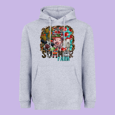 Summer Farm Heavyweight Hoodie Designed By Sublimationcraftshop