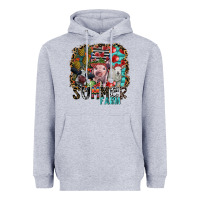 Heather Grey summer farm Heavyweight Hoodie - SublimationCraftShop