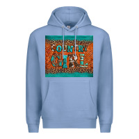 Colony Blue country girl Premium Hoodie - BarkalooDesign