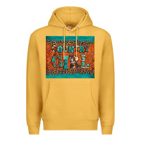 Mustard country girl Premium Hoodie - BarkalooDesign
