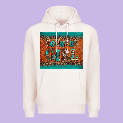 Country Girl Premium Hoodie Designed By Barkaloodesign