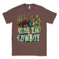 Chestnut ride em cowboy Classic Tee - texasbilliewilder